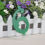 Candela Numero Glitter 6
