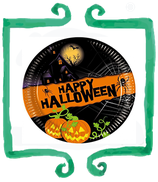 Piattini Happy Halloween 19 cm - 8 pezzi