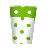 Bicchiere a pois Verde - 20 pezzi