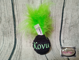 personalisierter Cotton Drop bunte Federn