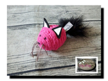 Cotton Cat klein schwarze Feder