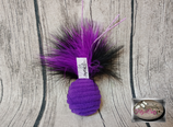 Cotton Drop mit Federn/Bastband (schw)