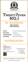 Twenty7even No. 1 - Filterkaffee
