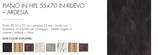 PIANO IN HPL 55×70 IN RILIEVO – ARDESIA PER TAVOLO BAR, RISTORANTE