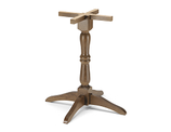 b506 Base in legno per tavoli rettangolari o rotondi  dim. base          65x65cm     dim.max piano   80x80cm - diam.90cm  altezza cm.72  peso kg. 9  completa di piedini regolabiliNome prodotto