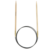 Rundstricknadel aus Bambus, Nadelstärke 4.5, Drahtverbindung 80 cm lang