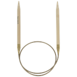 Rundstricknadel aus Bambus, Nadelstärke 7, Drahtverbindung 60 cm lang