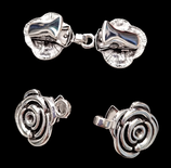 Jacken Clip Rose silber
