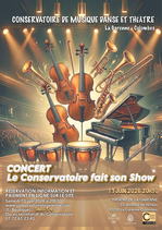 Concert, Le Conservatoire fait son show - samedi 13 juin 2026 - 20h30 - Théâtre de La Garenne