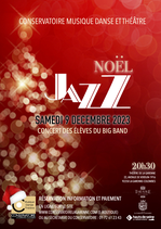 Billets Concert Noël Jazz - Samedi 9 décembre 2023 à 20h30
