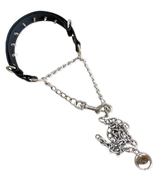 VEGAN Collection Würgehalsband Dressurhalsband Rubber mit Killernieten