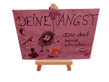 WildCard Einzelkarte Motiv "Deine Angst, die darf heute mitmalen"