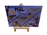 WildCard Einzelkarte Motiv "Mal mit der linken Hand ..."