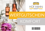 Wertgutschein "Komfort"