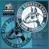 Aufkleber gegen Rasselisten Bullterrier 720