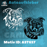 Aufkleber  Staffordshire Terrier 657