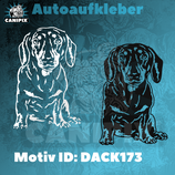 Aufkleber  Dackel 173