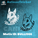 Aufkleber  Bullterrier 566