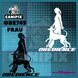 Aufkleber Hundesport Obedience 749 Frau
