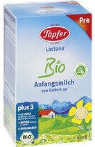 4006303002556 Töpfer Lactana Bio Anfangsmilch Pre 600g