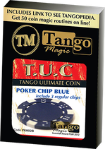 TUC Poker Chip plus 3 regular chips / タンゴ製 アルティメット・ポーカーチップ（青色）
