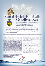 Spirit-Kristall-Quellwasser mit Bio-Mikro-Organismen für Sauerstoff Anreicherung