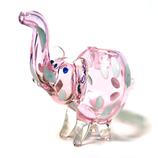 Glass Elephant Big Pink- D-22