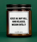 Duftkerze  Kerze an, Napf voll... Duft: Black Sea