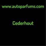 Cederhout Autoparfum hanger