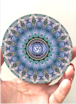 Mandala aspect glossy 10 cm rigide - NUMERO AU CHOIX
