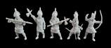 5x 1:32/54mm Rohlinge Azteken / Mayas / Inkas #06