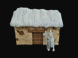 1x 1:32/54mm Hausfront für Azteken / Mayas / Inkas #02