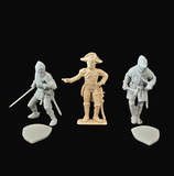 2x 1:32/54mm Rohlinge Mittelalter Ritter #01