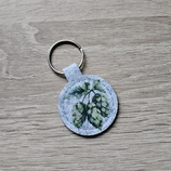 Filz-Schlüsselanhänger rund  mit Edelstahlring