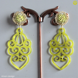 Ornament Ohrstecker Lemongreen (8508)