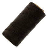 Polyester gewachst (1) - Dunkelbraun - 1mm (205)