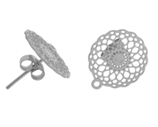 Ohrstecker (1P) - 14mm Edelstahl - mit Rückteil (451437)