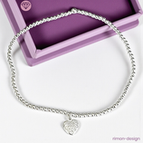 Zirkonia Herz Armband (8463)
