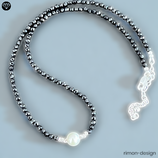 Spinell Süsswasserperlen Collier (8343)