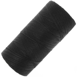 Polyester gewachst (1) - Black - 0.35mm