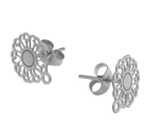 Ohrstecker (1P) - 11mm Edelstahl - mit Rückteil (451438)