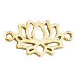 925 Link Lotus (1) - 8x12mm - vergoldet (4569)