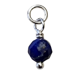 925 Lapis Lazuli Charm (1) - facettiert ~4mm (891163)