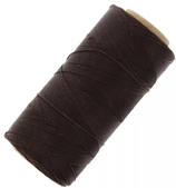 Polyester gewachst (1) - Ebony - 0.5mm (555)