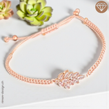 Blatt Makramée Armband (10009)
