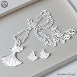 Silber Ginko Set (7737)