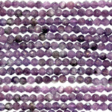 Mineralien·Perlen (1S) - Lepidolit facettiert - ~3.2mm (891959)