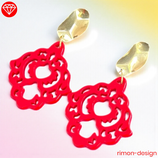 Ornament Ohrstecker Lipstick Red (8503)