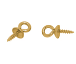 Ösen mit Schraubgewinde (10) - Edelstahl - golden (451171)