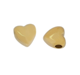 Herz Perle (1) - ~7mm Edelstahl - golden (451464)